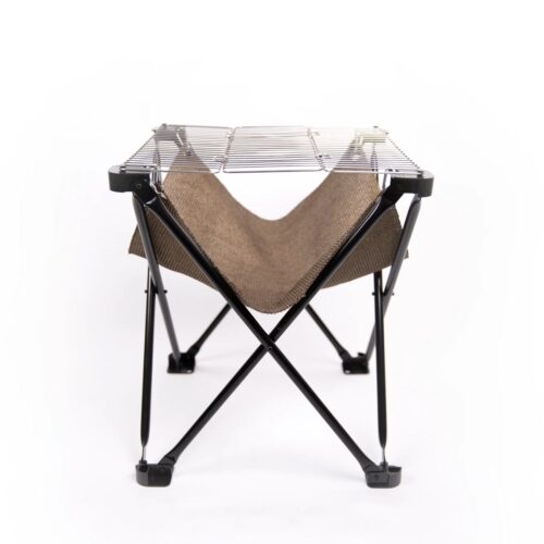 Gratar pliabil, DesignNest, Folding Fire BBQ + Campfire, negru