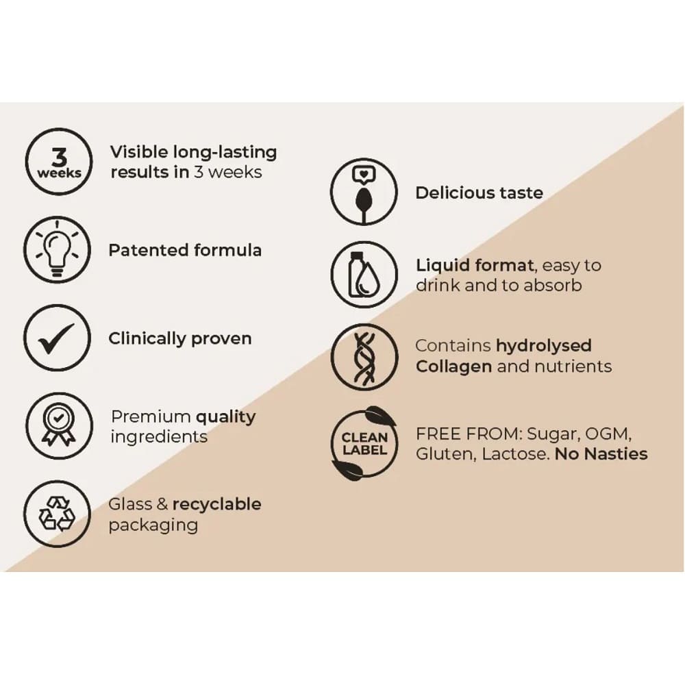 Superdoza colagen marin lichid hidrolizat pentru imunitate, piele, par si unghii, Gold Collagen PURE 40 +, 300 ml