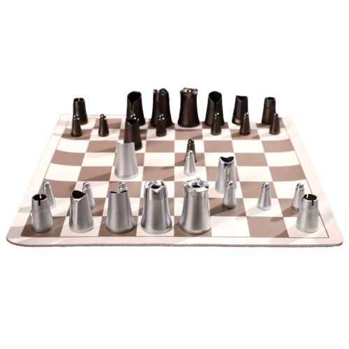 Joc de sah, DesignNest, Original Crownes Chess Zinc, maro