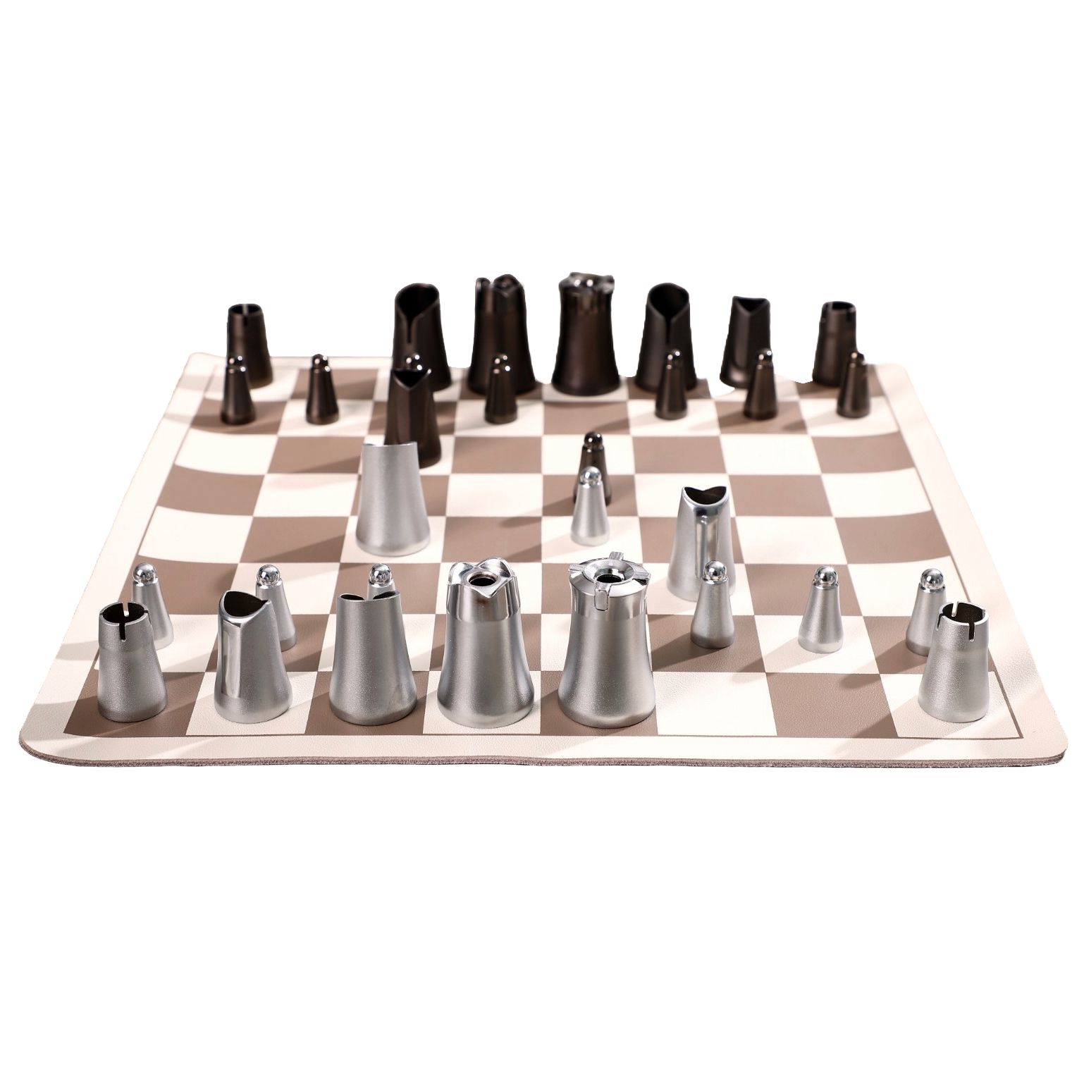 Joc de sah, DesignNest, Original Crownes Chess Zinc, maro
