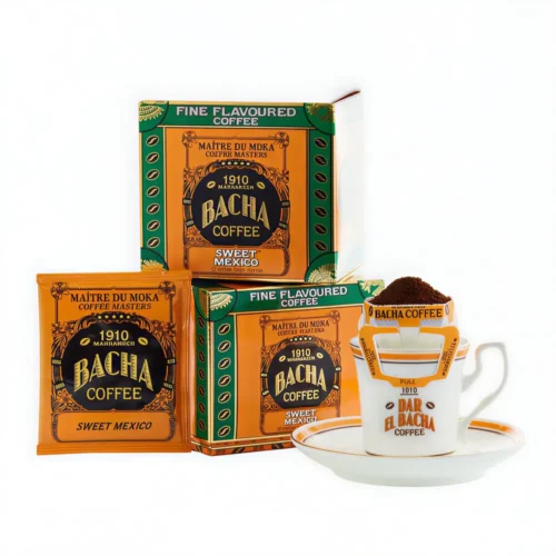 Set 12 plicuri cafea premium 100% Arabica, Bacha Coffee, Sweet Mexico, pentru pour over/drip, 144 g