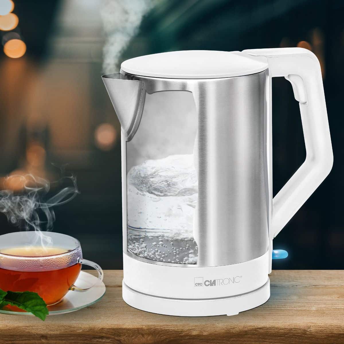 Fierbator apa, Clatronic, 1.5 litri, 2200 W, alb