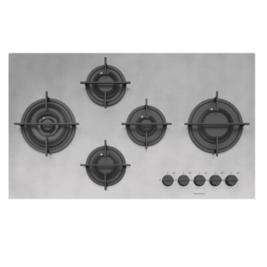 Plita incorporabila pe gaz, Barazza, Mood, 5 arzatoare, 90 cm, inox mat
