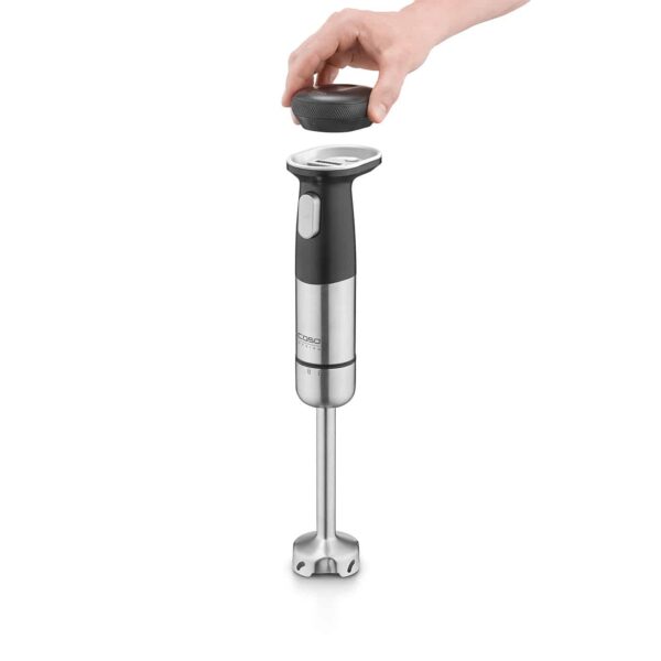 Blender de mana fara fir si accesorii, Click & Mash, Caso Germany, Click Series, negru
