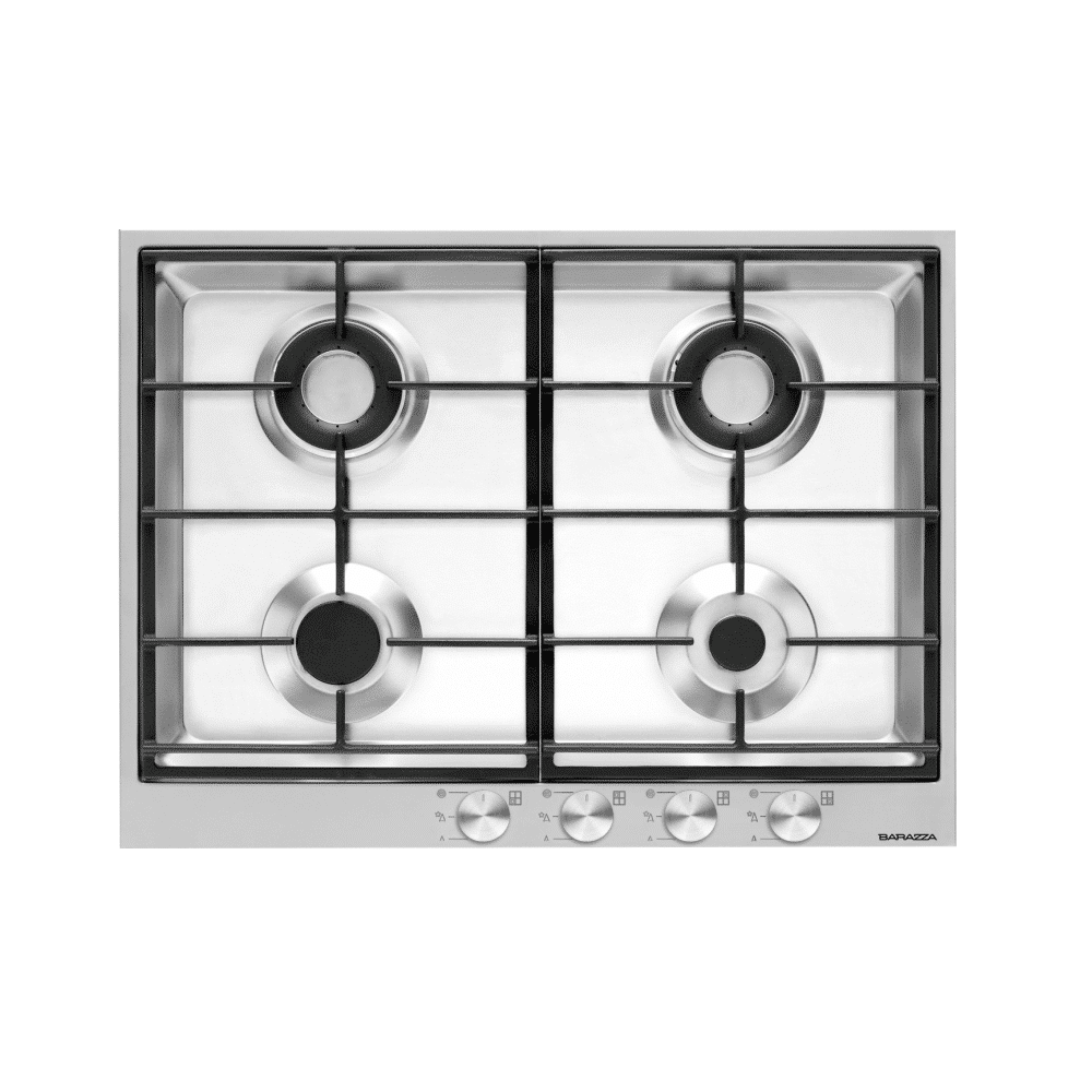 Plita incorporabila pe gaz, Barazza, B-Free, 4 arzatoare, 70 cm, inox