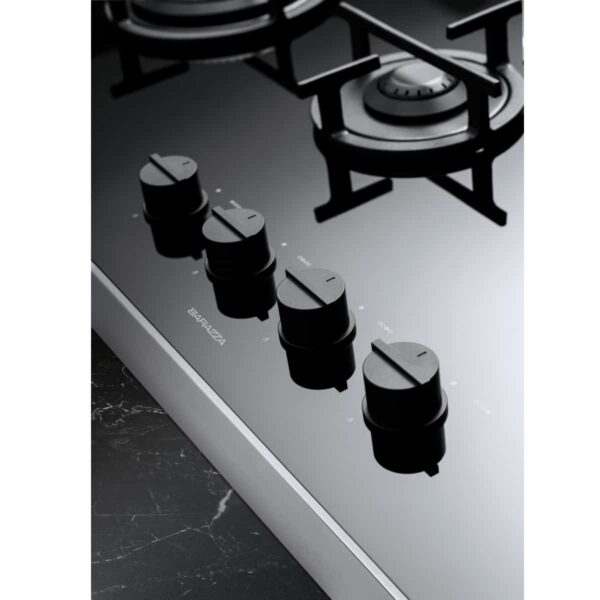 Plita incorporabila pe gaz, Barazza, Mood, 5 arzatoare, 90 cm, inox
