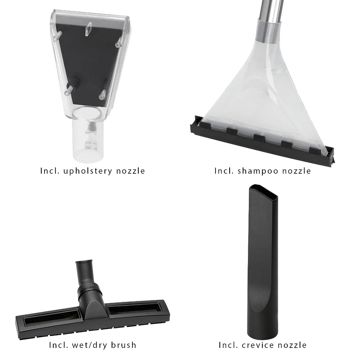 Aspirator multifunctional cu spalare 4in1, Clatronic, 1200 W, galben
