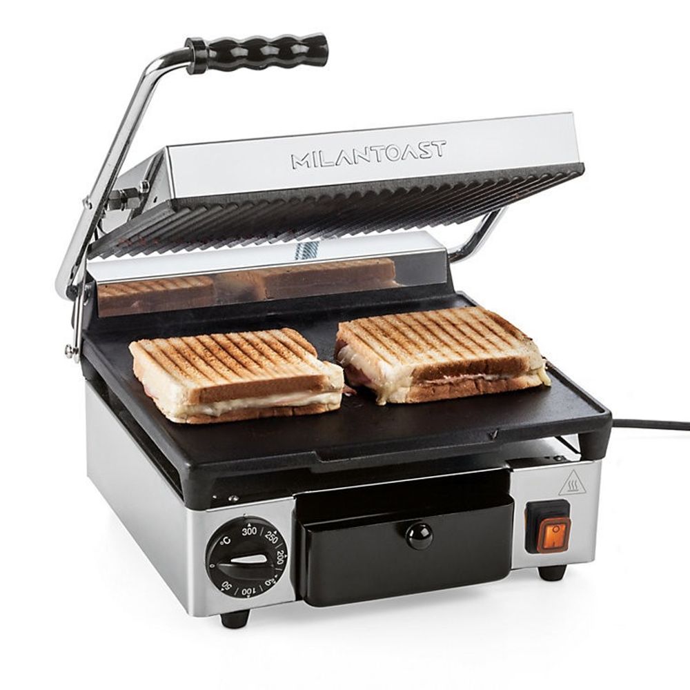 Gratar electric, MILANTOAST, Single Contact Grill S/R, 1730 W, inox