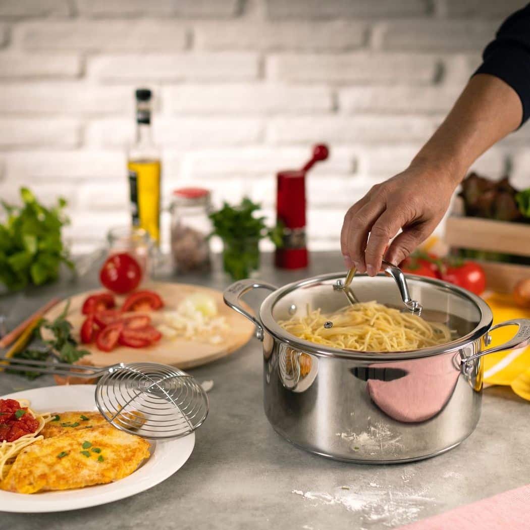 Set vase de gatit, otel inoxidabil, 3 piese, Kuhn Rikon, Allround, 37481