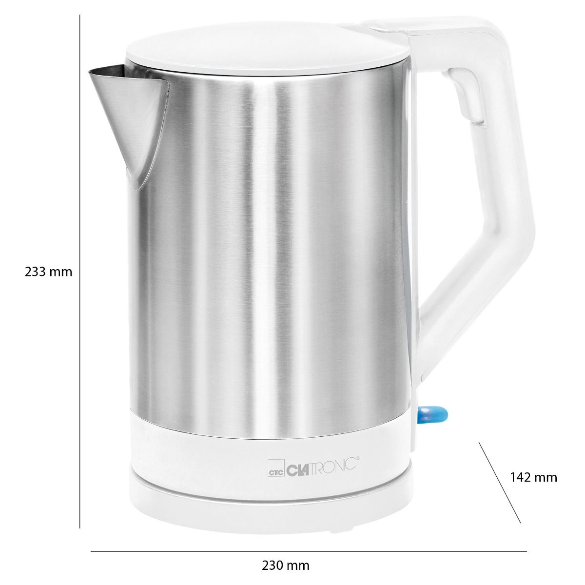 Fierbator apa, Clatronic, 1.5 litri, 2200 W, alb