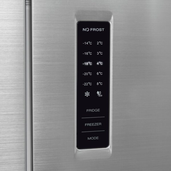 Frigider side by side Exquisit, Full No Frost, 362 litri, inox