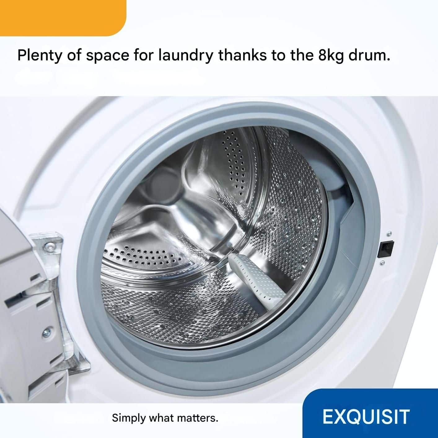 Masina de spalat rufe cu uscator, Exquisit, 9 kg, 1400 rpm, alb