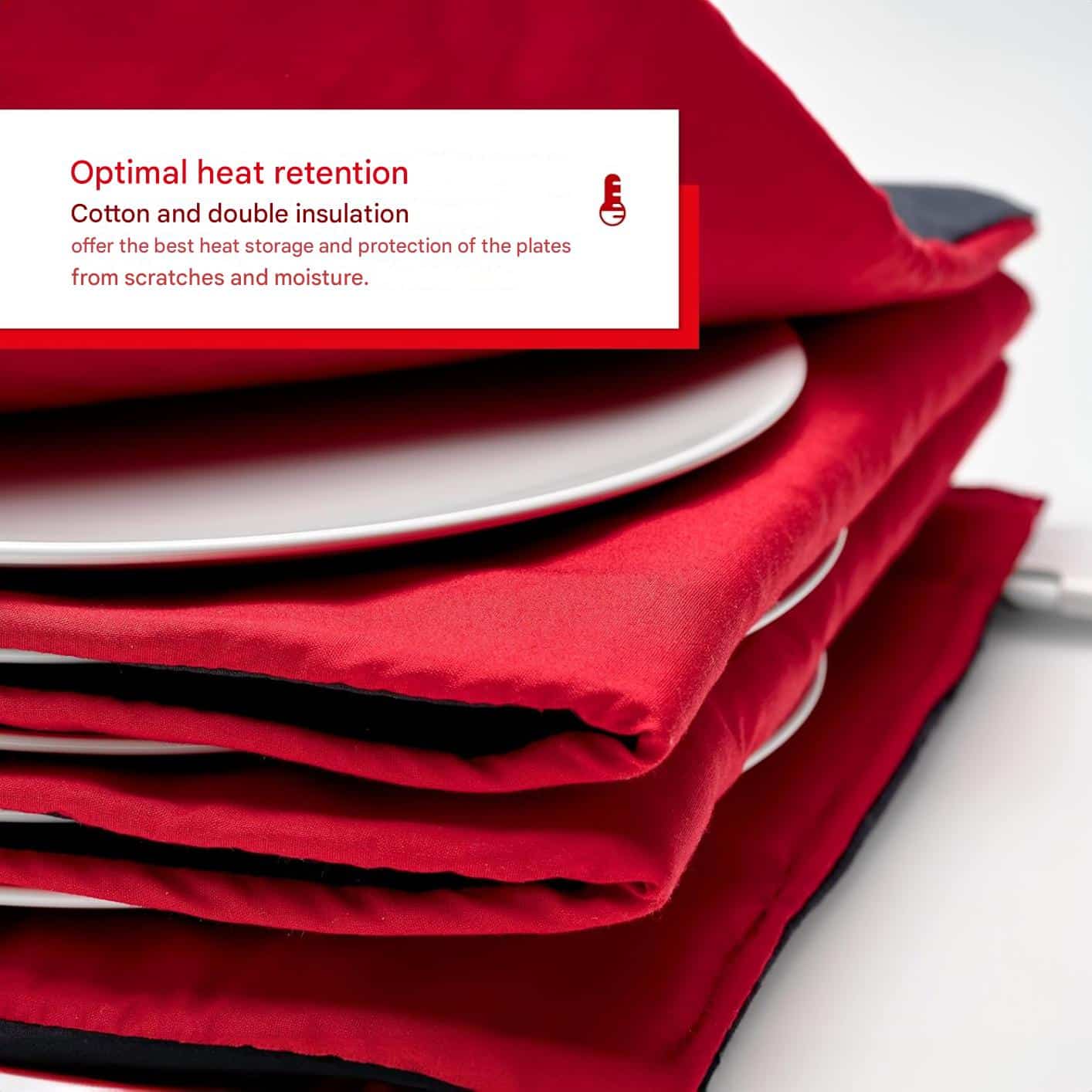 Incalzitor pentru farfurii, Solis, Turbo Heat Plate Warmer, rosu