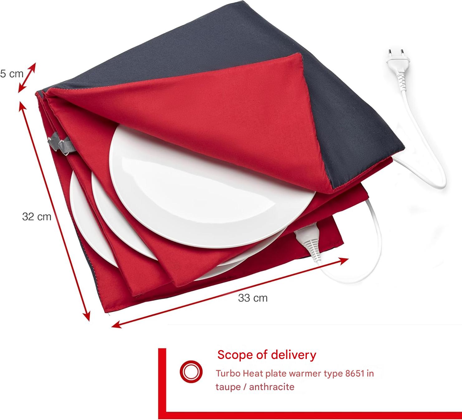 Incalzitor pentru farfurii, Solis, Turbo Heat Plate Warmer, rosu