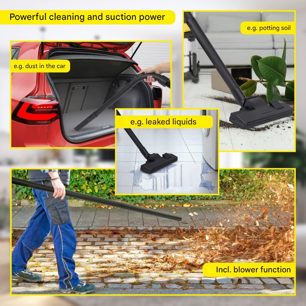 Aspirator multifunctional fara sac 3in1, Clatronic, 1200 W, galben/gri