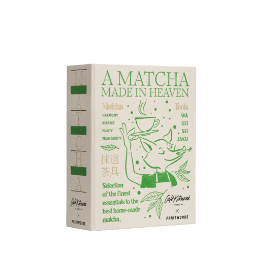 Set ustensile pentru ceai Matcha, Printworks x Cafe Kitsuné, A Matcha Made in Heaven, bej