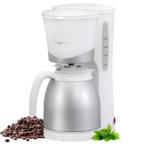 Cafetiera, Clatronic, KA3327W, 8 cani, alb