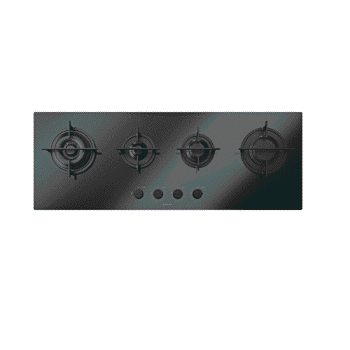 Plita incorporabila pe gaz, Barazza, colectie Mood, 4 arzatoare, 110 cm, negru