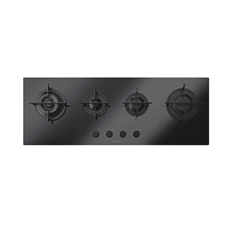 Plita incorporabila pe gaz, Barazza, Mood, 4 arzatoare, 110 cm, negru