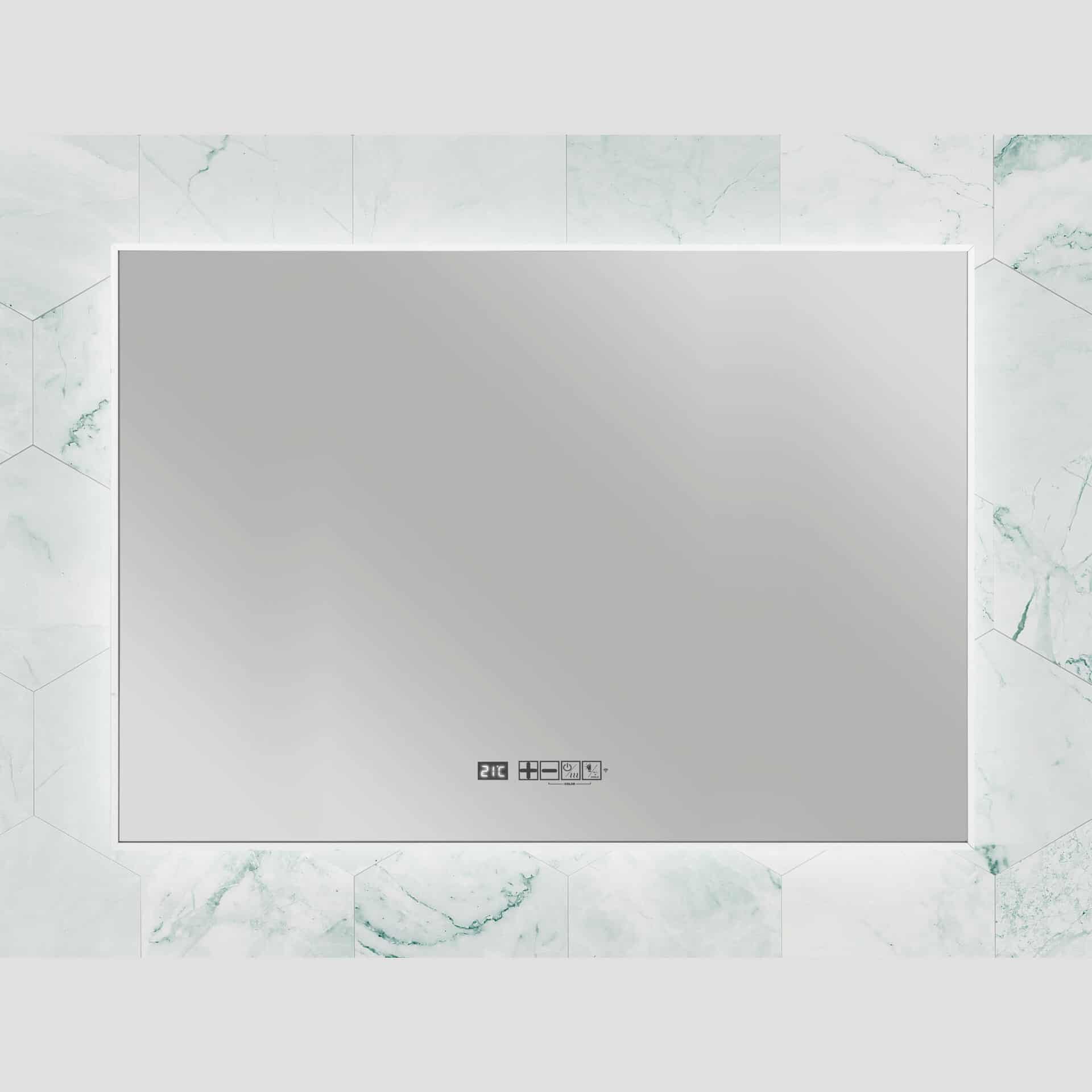 Panou radiant tip oglinda cu infrarosu, Eurom, Sani LED WiFi 600, alb