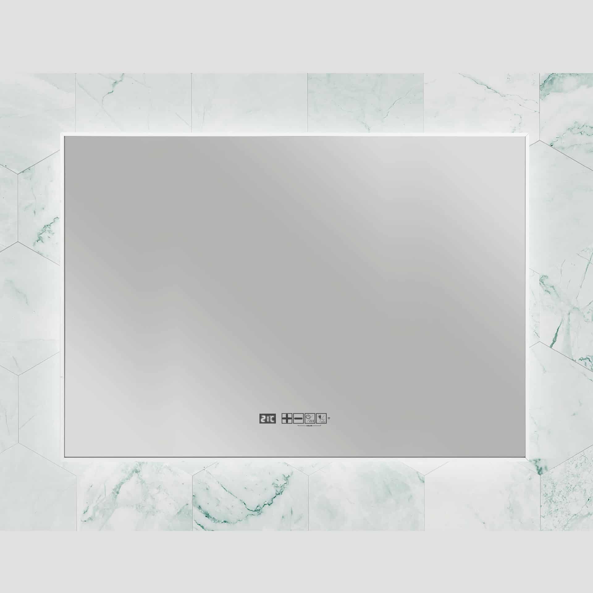 Panou radiant tip oglinda cu infrarosu, Eurom, Sani LED WiFi 600, alb