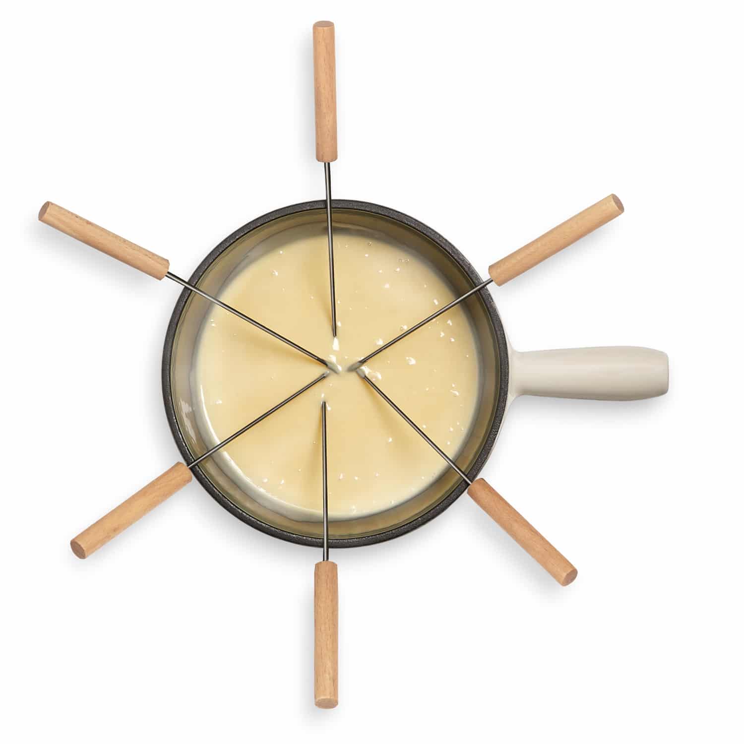 Set fondue La Fonderie 1890, H.Koenig - Mont Blanc, crem