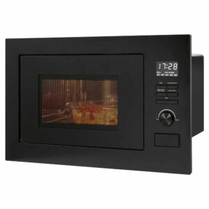 Cuptor cu microunde 3in1 incorporabil, 25 litri, Bomann, MWG3001HEB, negru