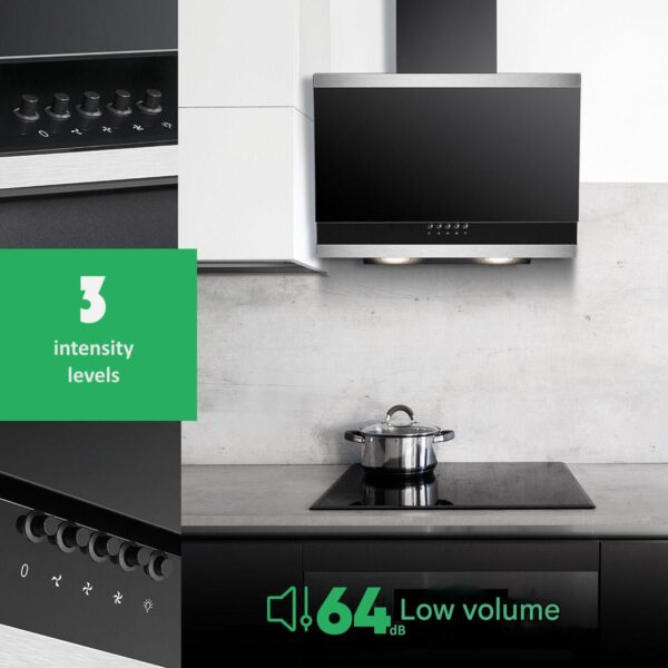 Hota decorativa, Bomann, DU7610G, 316 m³/h, 60 cm, negru