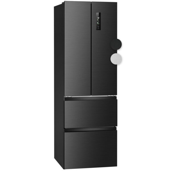 Frigider side by side, Bomann, French Door, 400 litri, antracit