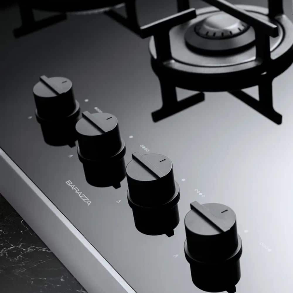 Plita incorporabila pe gaz, Barazza, Mood, 4 arzatoare, 110 cm, negru