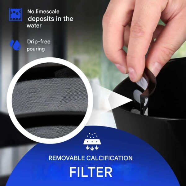 Fierbator apa, Bomann, 1.7 litri, 2200 W, negru