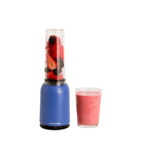 Blender cu recipient portabil, CREATE, Moi Studio, albastru