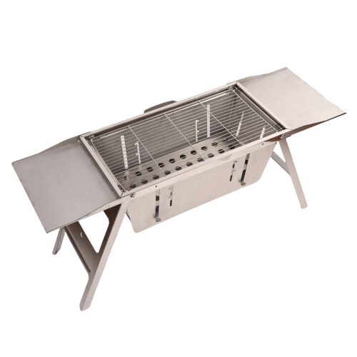 Gratar pliabil cu carbuni, DesignNest, Folding Barbecue, 56 x 31 cm, negru