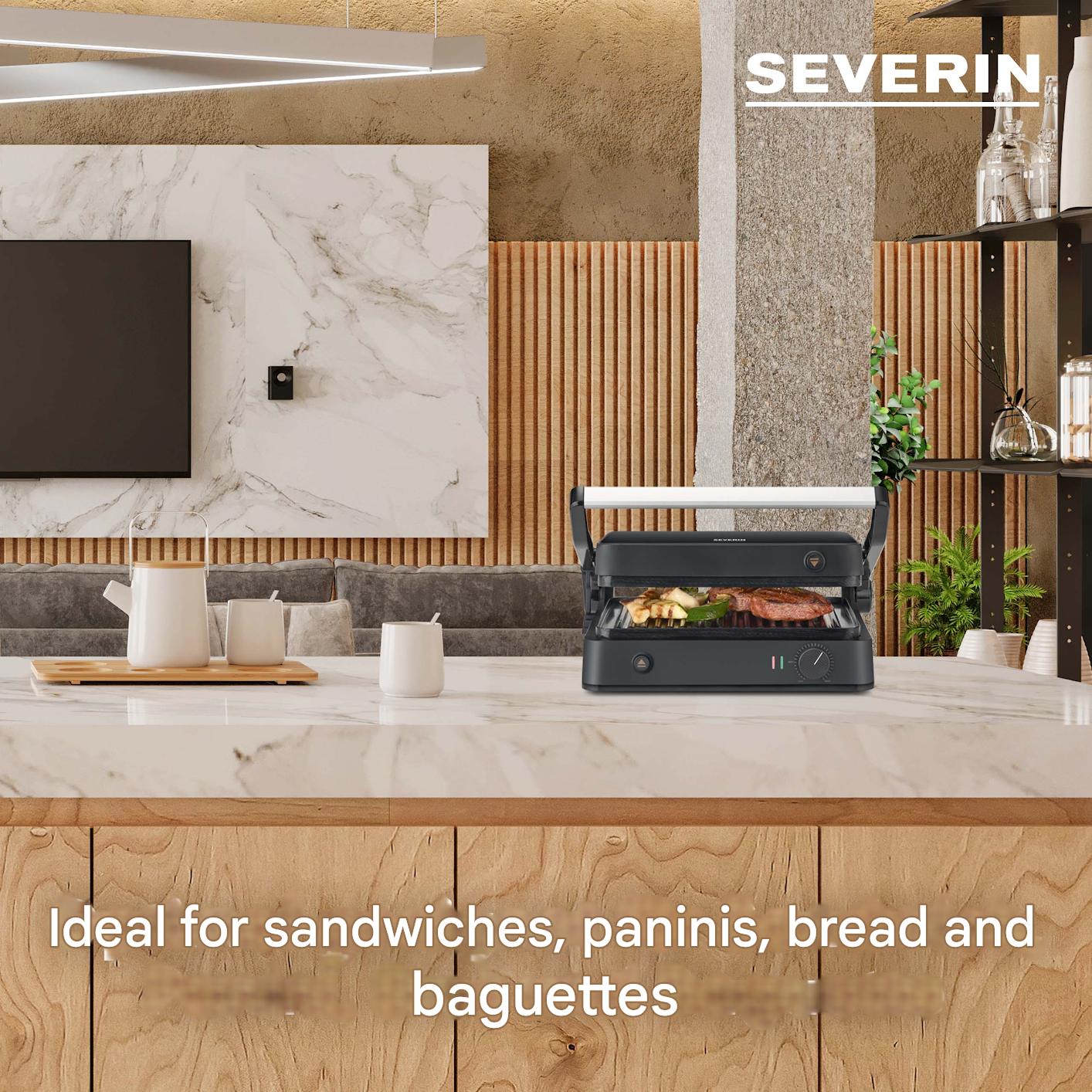 Gratar electric, Severin, Sevini Lite, 1800 W, negru