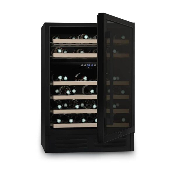 Racitor de vinuri Dual Zone, 46 sticle, LES PETITS CHAMPS, CAVCEDB46, negru