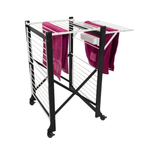 Uscator de rufe mobil, Arredamenti Italia, Aliante, 2 niveluri, negru