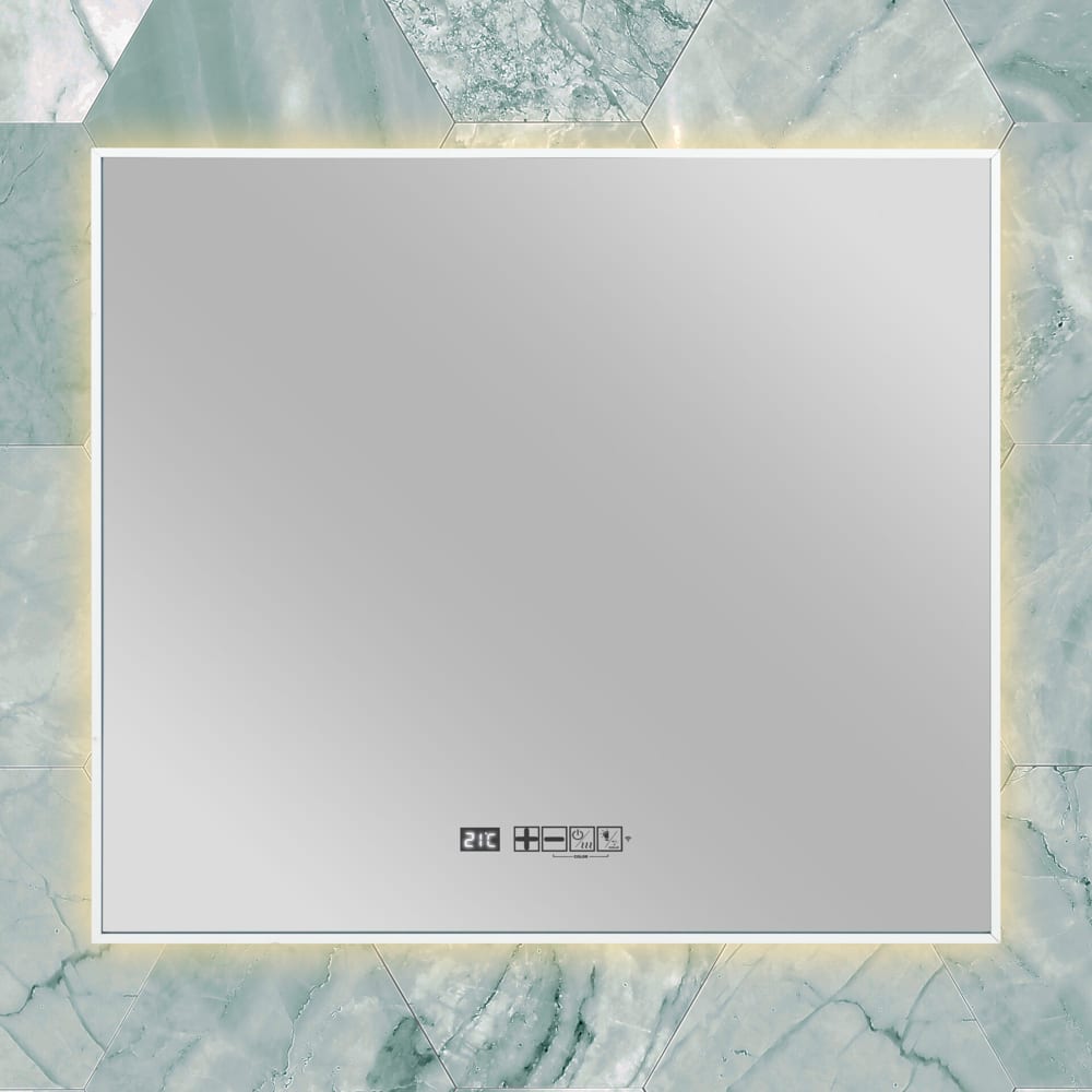 Panou radiant tip oglinda cu infrarosu, Eurom, Sani LED WiFi 400, alb