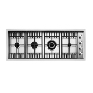 Plita incorporabila pe gaz, Barazza, Lab Evolution, 4 arzatoare, 120 cm, inox