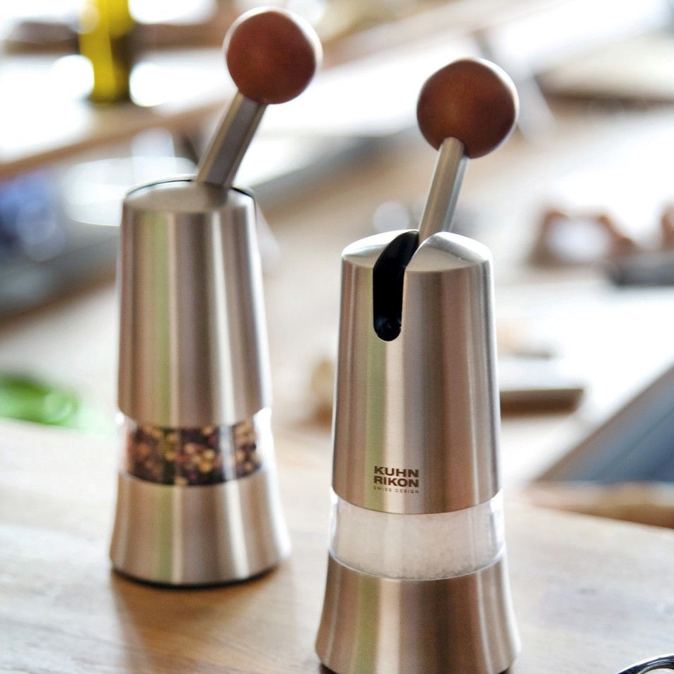 Rasnita manuala pentru condimente, Kuhn Rikon, Epicurean Ratchet, inox