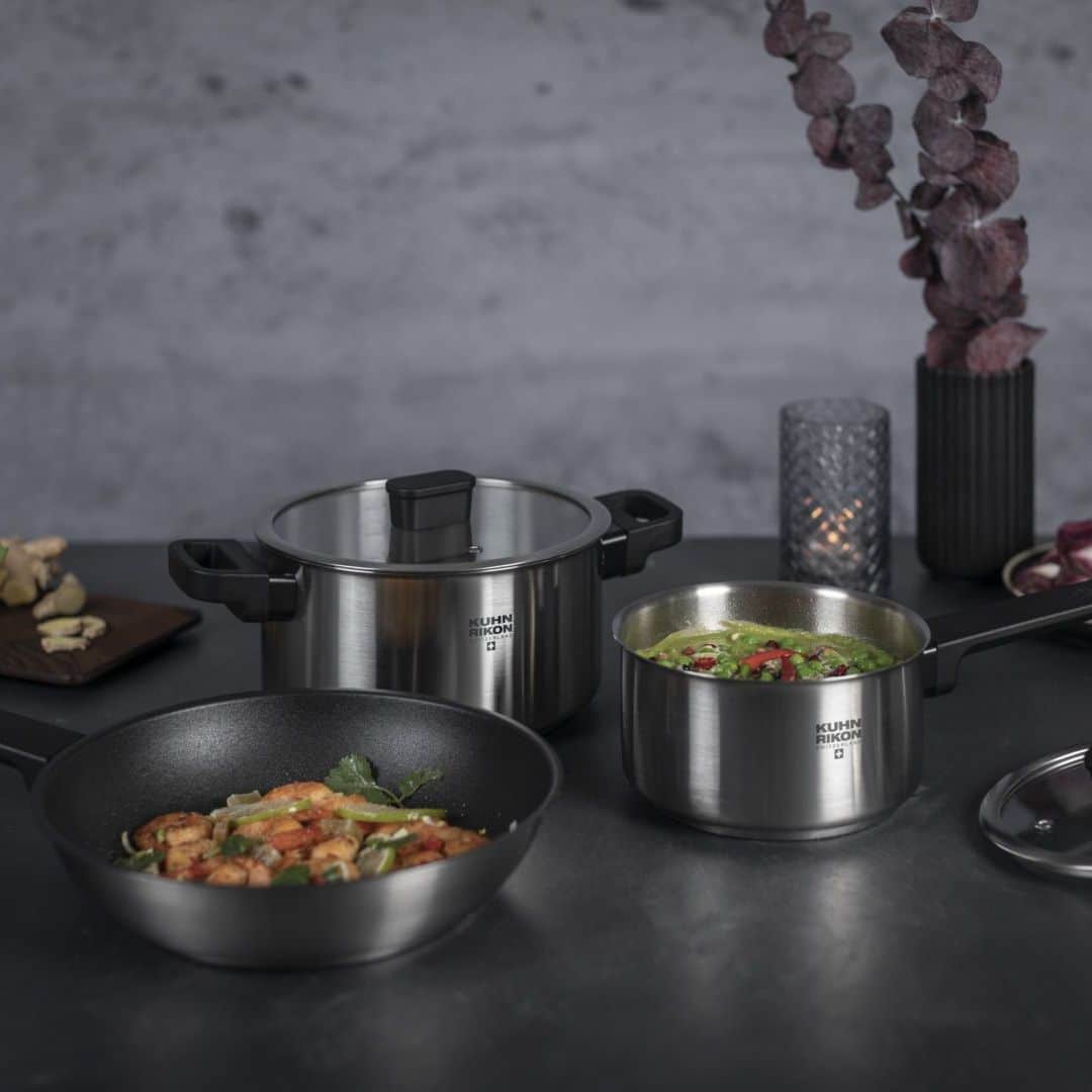 Oala pentru paste cu capac, otel inoxidabil, 6.5 litri, Kuhn Rikon, Locarno