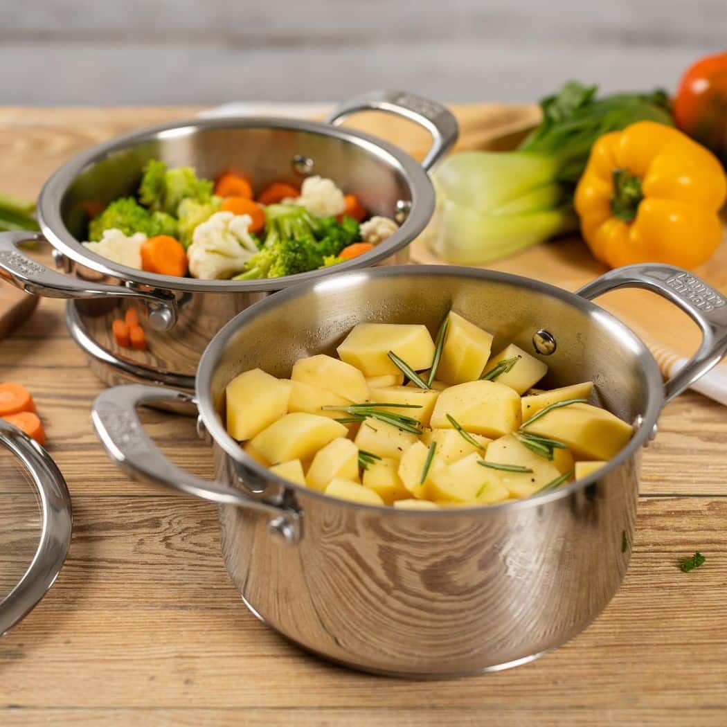 Oala de gatit la aburi, otel inoxidabil, 3.1 litri, Kuhn Rikon, Allround