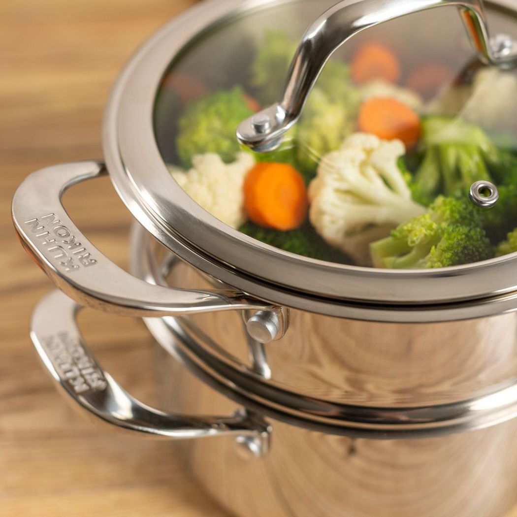 Oala de gatit la aburi, otel inoxidabil, 3.1 litri, Kuhn Rikon, Allround