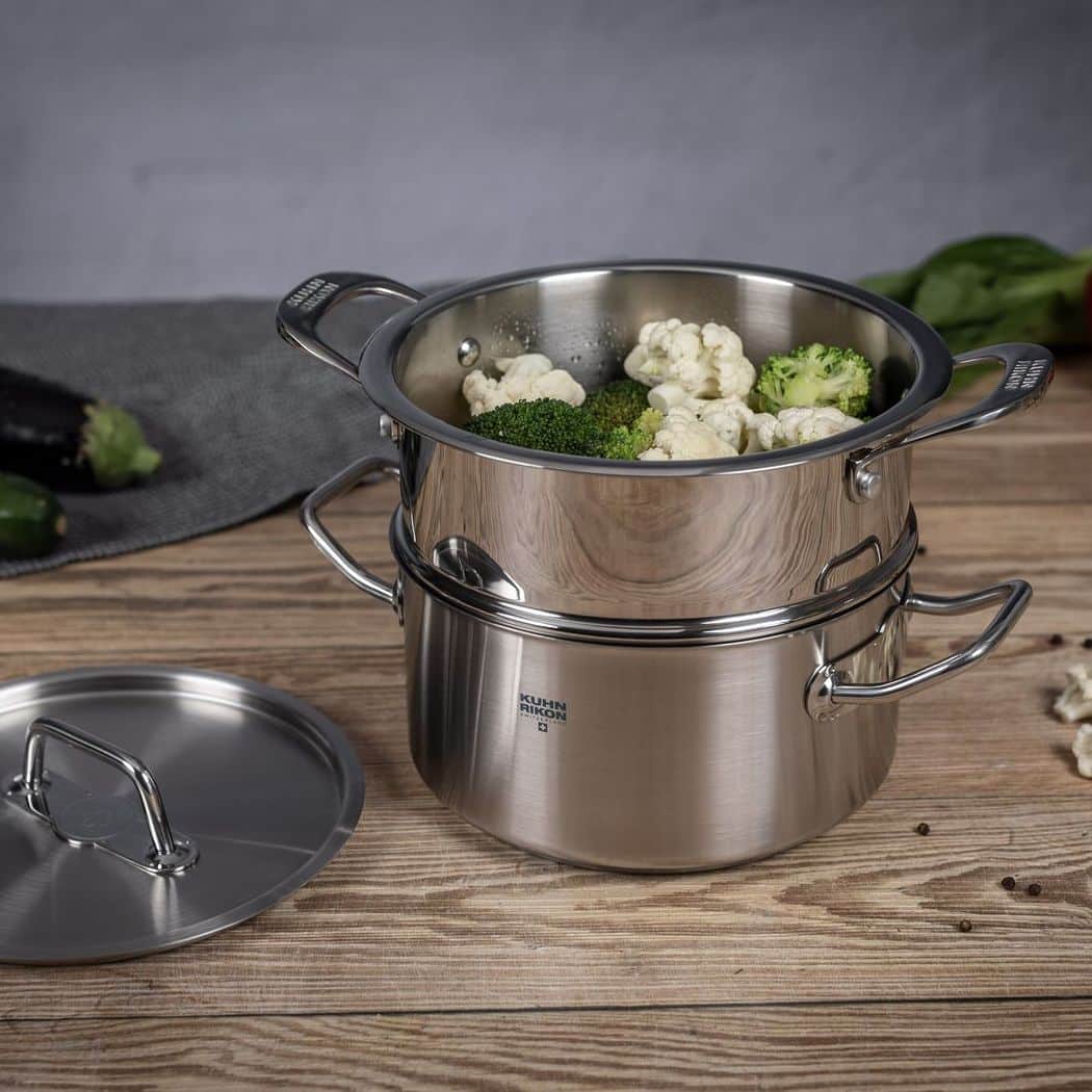 Oala de gatit la aburi, otel inoxidabil, 3.1 litri, Kuhn Rikon, Allround