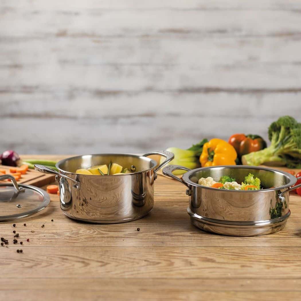 Oala de gatit la aburi, otel inoxidabil, 3.1 litri, Kuhn Rikon, Allround