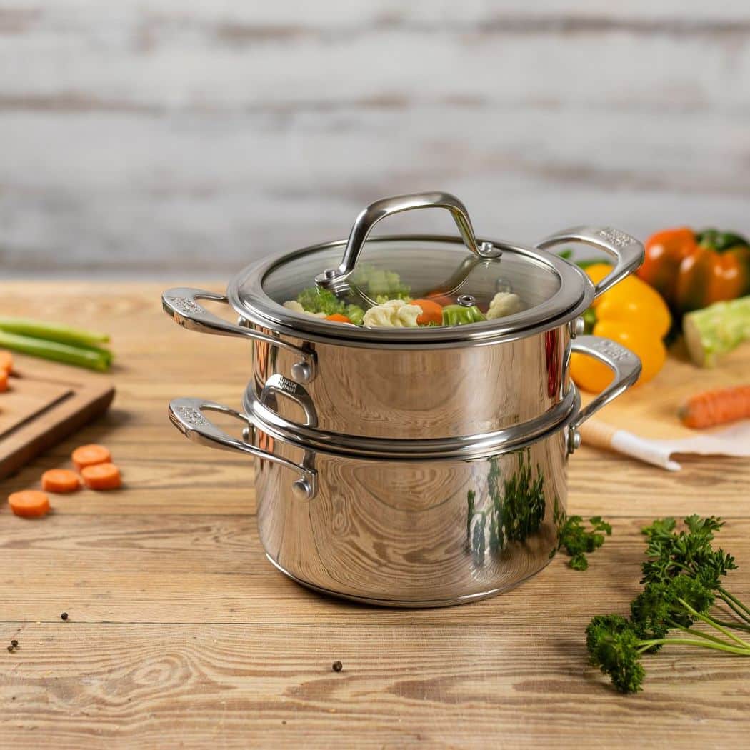 Oala de gatit la aburi, otel inoxidabil, 3.1 litri, Kuhn Rikon, Allround