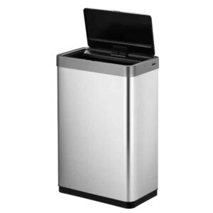 Cos de gunoi cu senzor, EKO, Mirage X, 2x20 litri, 2 compartimente, inox