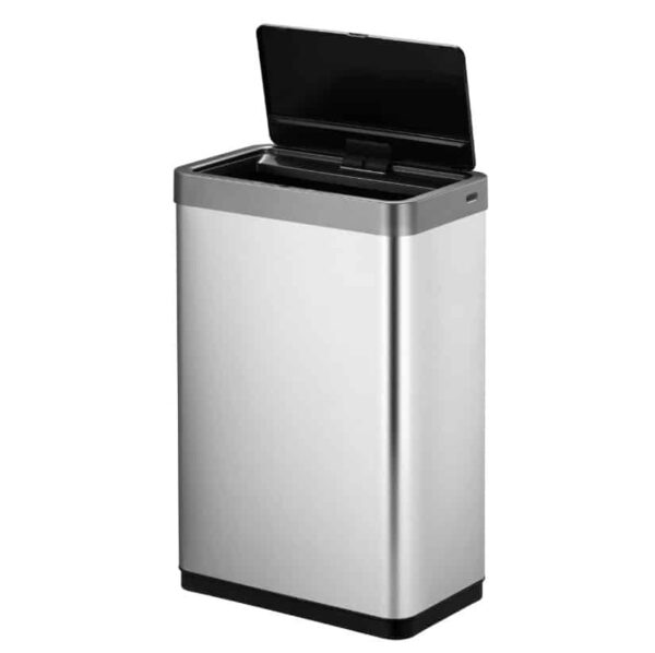 Cos de gunoi cu senzor, EKO, Mirage X, 2x20 litri, 2 compartimente, inox