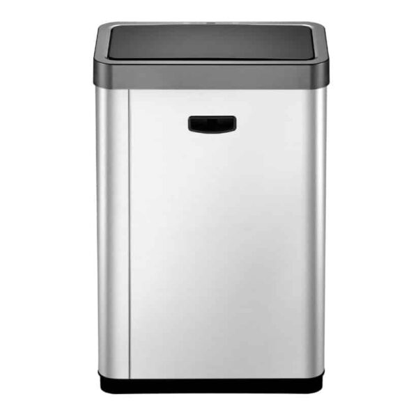 Cos de gunoi cu senzor, EKO, Mirage X, 2x20 litri, 2 compartimente, inox