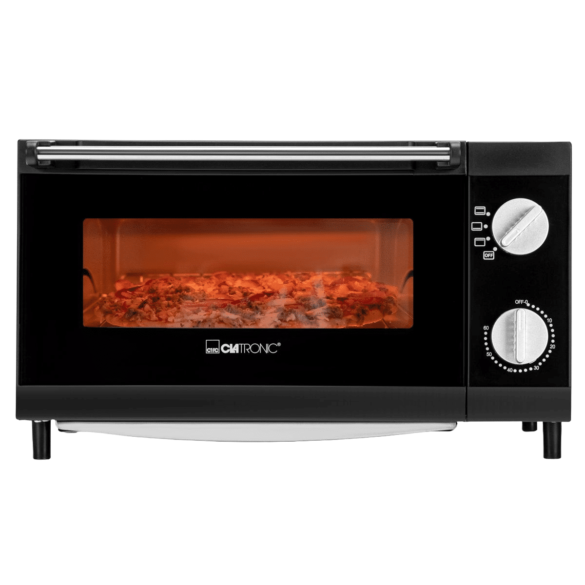 Cuptor electric, 12 litri, Clatronic, Multi Pizza, negru