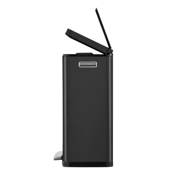 Cos de gunoi cu pedala, EKO, X-Cube Pedal, 30 litri, 1 compartiment, negru mat